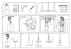 Minimalistyczna lampa wisząca Hermanos 8103 do przedpokoju czarna