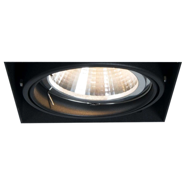 Metalowy wpust sufitowy ONEON 94363-BK kwadratowy czarny