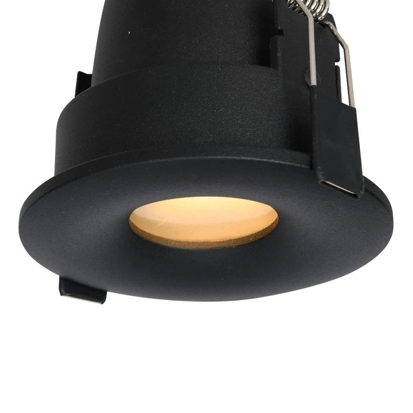 Podtynkowa oprawa Romolo AZ5390 IP65 metalowy spot czarny