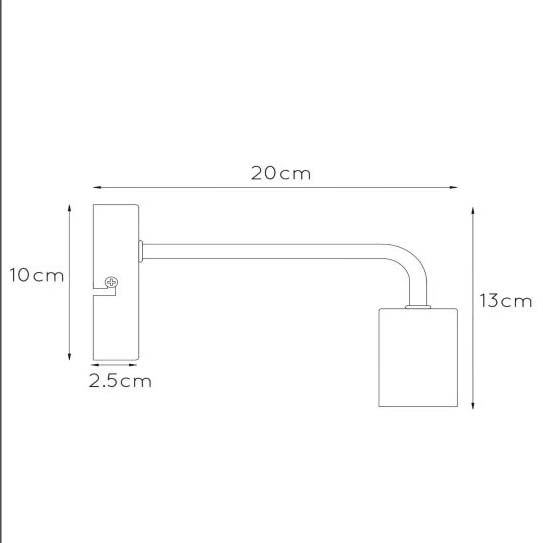 Industrialny kinkiet sypialniany 45265/01/30 ścienna lampa czarna