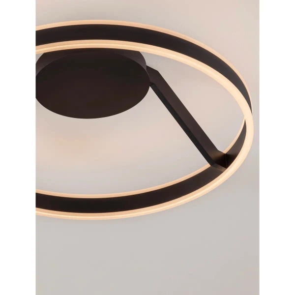 Okrągła lampa na sufit SOLVIRA LE45495 LED 40W 2700-4000K czarny