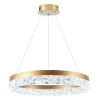 Nowoczesna lampa wisząca Frozi 31-35554 LED 32W 3000K pierścień złoty