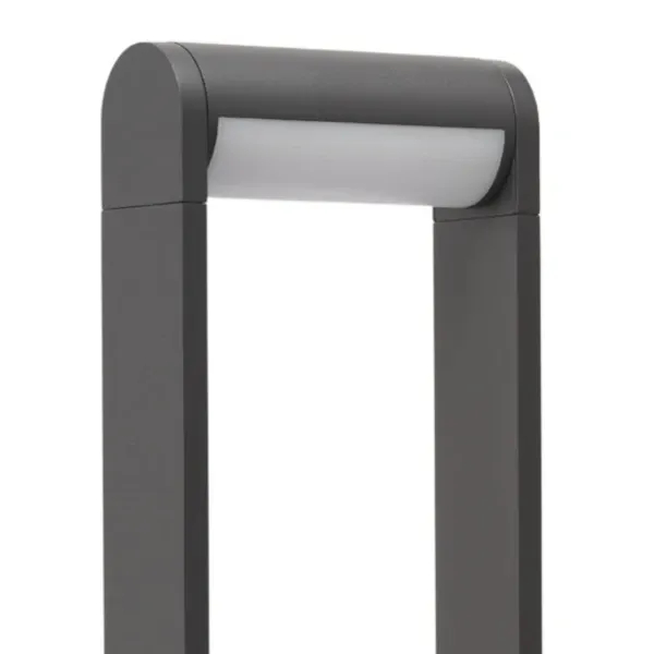 Grafitowa lampa zewnętrzna FRAME AZ6686 1xLED 12W 4000K IP65 słupek
