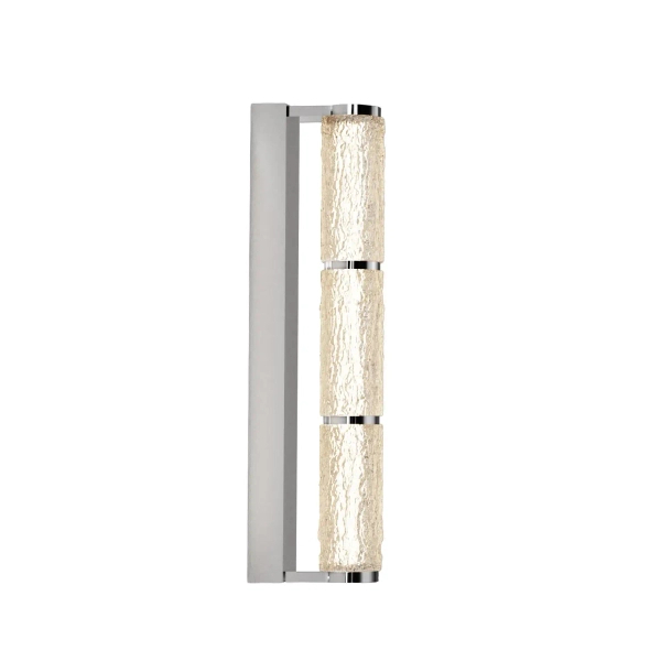 Szklana naścienna lampa Love W0423 LED 17W 3000K tubka chrom