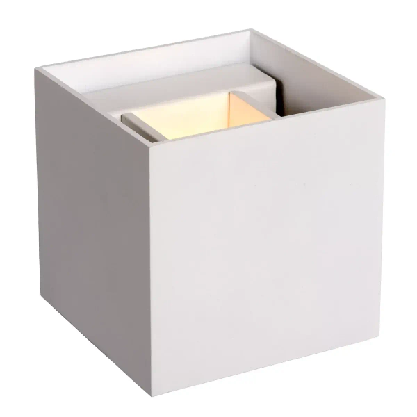 Lampa ścienna góra-dół XIO 09217/04/31 Lucide metalowa kostka biała