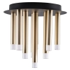 Lampa sufitowa metalowa Glam 326645 na korytarz czarna złota