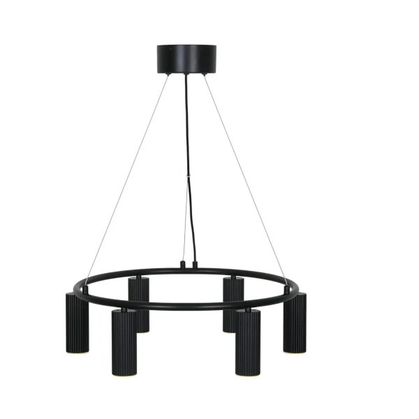 Wisząca lampa do salonu Vico 2512323003 metalowe tuby czarne