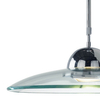 Szklana lampa wisząca Hemisphere HEM8650 Dar Lighting kapelusz chrom