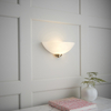 Lampa ścienna WELLES-1WBAB Endon półokrągła antyczny mosiądz