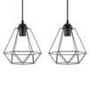 Wisząca lampa druciana VEN W-L 1210/2 metalowa na listwie czarne