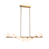 Molekułowa lampa wisząca MOLECULA NOW-10883P8 złota biała 8xG9 kule