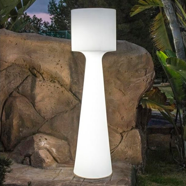 Tarasowa lampa podłogowa Grace LUMGC140WLNW King Home IP54 biała