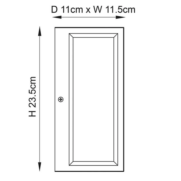 Ścienna lampa do ogrodu Oxford 53803 IP44 metalowy lampion srebrny