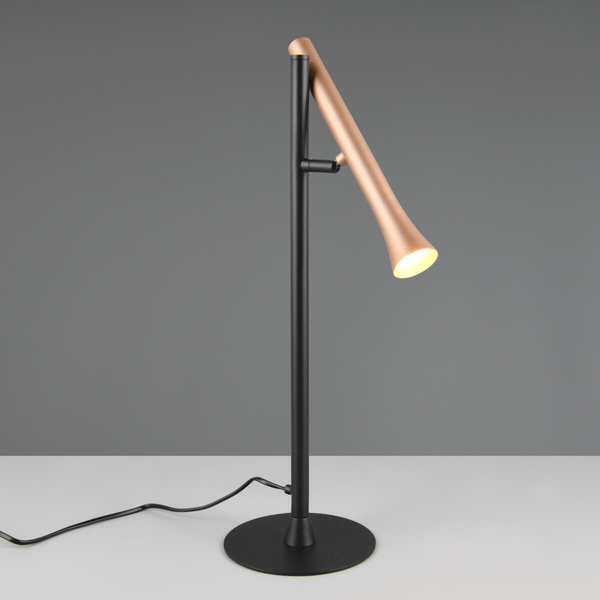 Stołowa lampka nocna FIATO 552010165 LED 3W 2300-4000K miedziana czarny