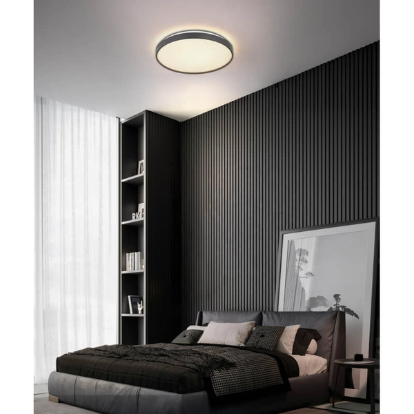 Sypialniana sufitowa lampa Eclypse 41262-24C LED 24W 4000K okrągła szara