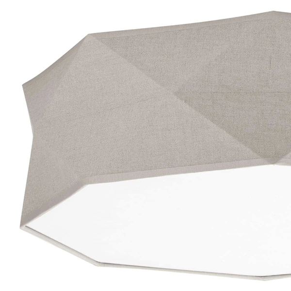 Geometryczny plafon ekologiczny Kantoor 6195 TK Lighting szara beżowa