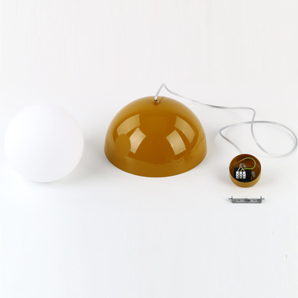 Lampa zwisowa Bono 10275 bubble do gabinetu metalowa biała żółta