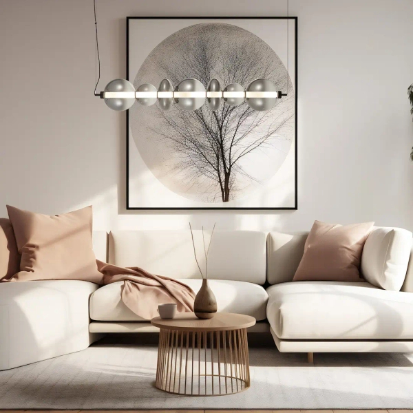 Molekułowa lampa wisząca DAPHNE ML0348 LED 40W 3000K przydymiona czarna