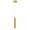 LAMPA wisząca GOLDIE ML5713 Milagro metalowa OPRAWA tuba LED 5W 4000K zwis okrągły złoty