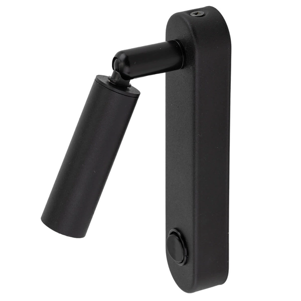 Sypialniana lampa naścienna Enzo 6621 tuba regulowana czarna