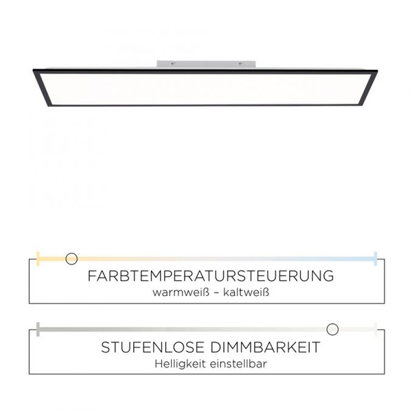 Sufitowa lampa Flat 14757-18 LED 37W 2700-5000K biała czarna