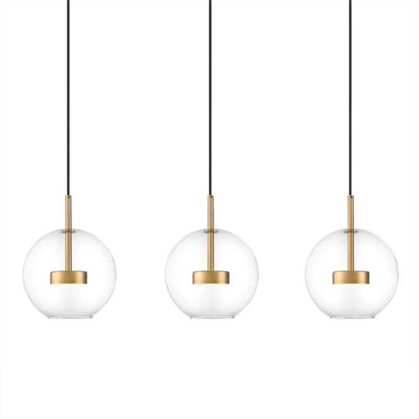 Lampa wisząca Enceladus P0428-03J-L4AC LED 5W 3000K przezroczysty złoty