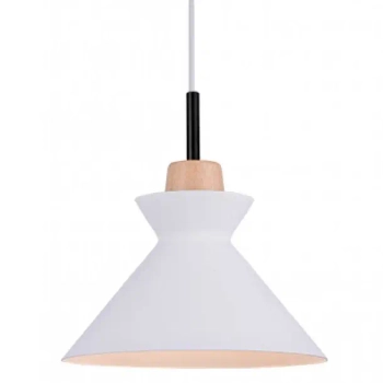 Skandynawska wisząca lampa 180066 metalowa do jadalni biały