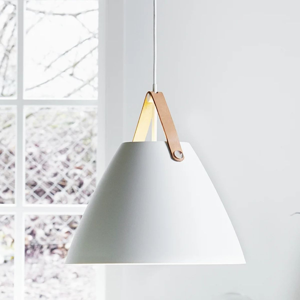 Lampa zwisowa Strap 84343001 Nordlux metalowa biała