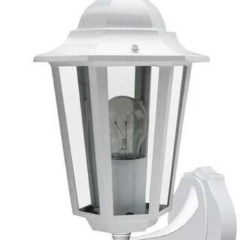 Elewacyjna lampa do ogrodu VELENCE 8216 z czujnikiem ruchu IP43 biała