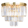 Sufitowa lampa glamour Amedeo C17106/1 Zumaline kryształowy do salonu złoty
