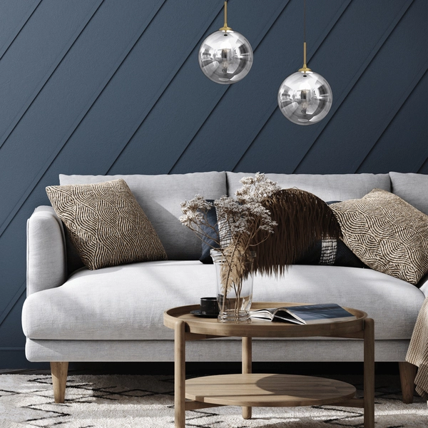 Wisząca lampa kulista Reflex MLP8414 przydymiona złota