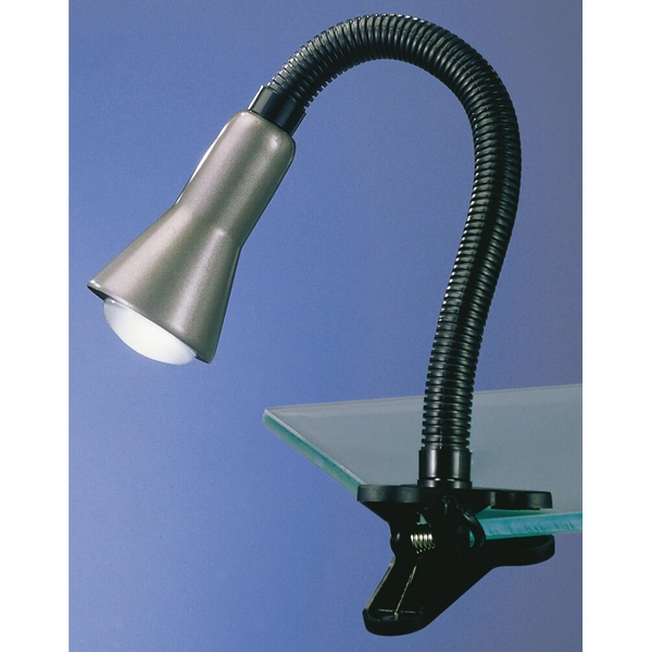 Lampa regulowana do czytania FLEXO 5028010-47 na klips szary