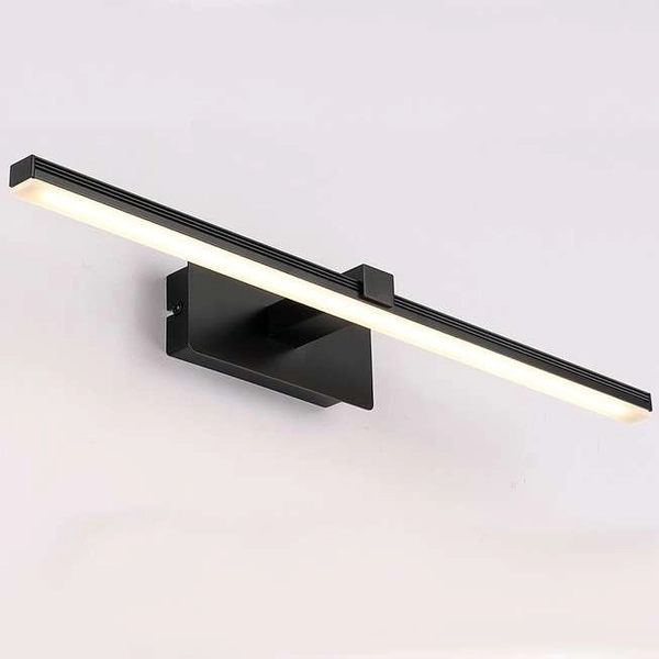 Ścienna LAMPA łazienkowa SLP6581 MDECO metalowa OPRAWA kinkiet LED 14W 4000K listwa galeryjka czarna