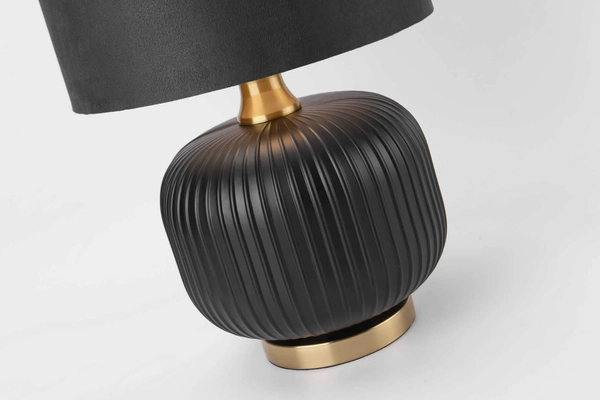 Nocna lampa stojąca Tamiza LP-1515/1T small czarna złota
