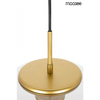 Wisząca lampa kopułowa Eden MSE010100147 Moosee do salonu złoty przezroczysty