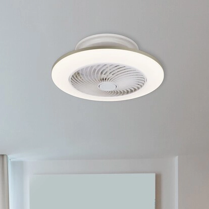 LAMPA sufitowa DALFON 6710 Rabalux metalowa OPRAWA okrągła LED 36W 3000K - 6000K plafoniera wiatrak wentylator biały