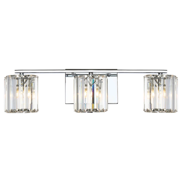 Potrójna lampa ścienna Divine QZ-DIVINE3-PC-BATH crystals IP44 chrom