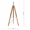 Stelaż do lampy podłogowej Easel EAS4943 Dar Lighting regulowany drewniany
