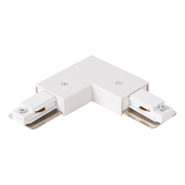 Jednoobwodowy łącznik-L + zasilanie centralne Track Light ML0717 białe