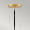 Lampa wisząca do salonu QN-NULA-1P misa złota biała