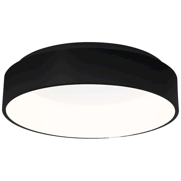 LAMPA sufitowa OHIO BLACK ML3832 Milagro metalowa OPRAWA okrągła LED 24W 4000K plafon czarny biały