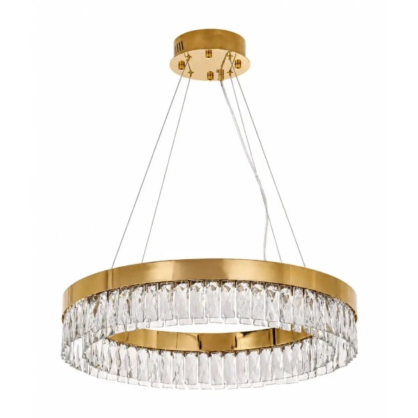 Kryształowa wisząca lampa ALEXIS złota ST-8876P-60 1xLED 15W 3000K ring
