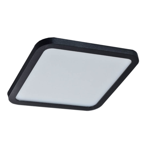 Kwadratowa lampa wpuszczana Slim AZ4331 LED 24W 4000K IP44 metalowa czarna