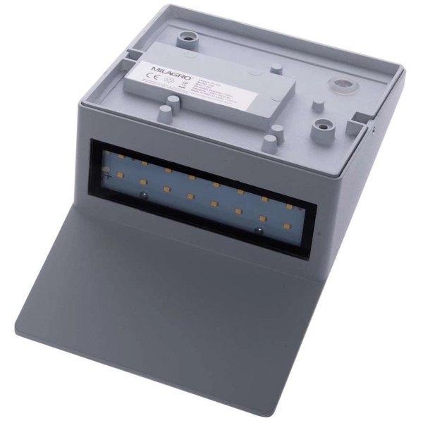 Zewnętrzna LAMPA ścienna PLAIN ML096 Milagro elewacyjna OPRAWA metalowa LED 10W 4000K outdoor IP44 biała