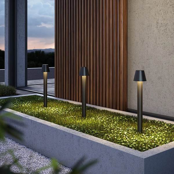 Lampa ogrodowa Harz O421FL-L5GF z kloszem LED 5W grafitowa