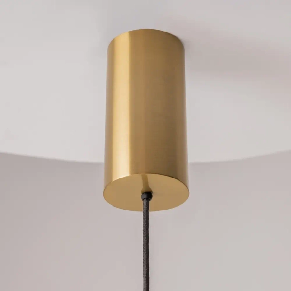 Druciany żyrandol Shadow od the past MOD263PL-L20BS3K LED 20W 3000K mosiądz