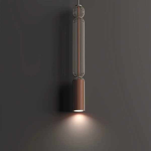 Lampa druciana wisząca CAMELEON SINGLES 12193 beżowa terakota
