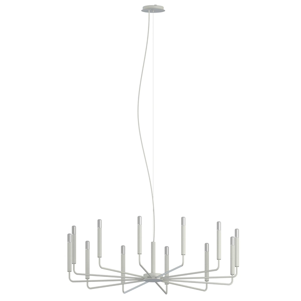 Metalowa lampa wisząca Orto 11465 nad stół świecznikowa szara