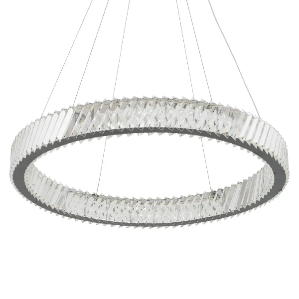 Lampa wisząca glamour LUXORA 11706 LED 38W 3000K nikiel