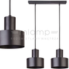 LAMPA wisząca RIF 30898 Sigma metalowa OPRAWA industrialny ZWIS na listwie czarny